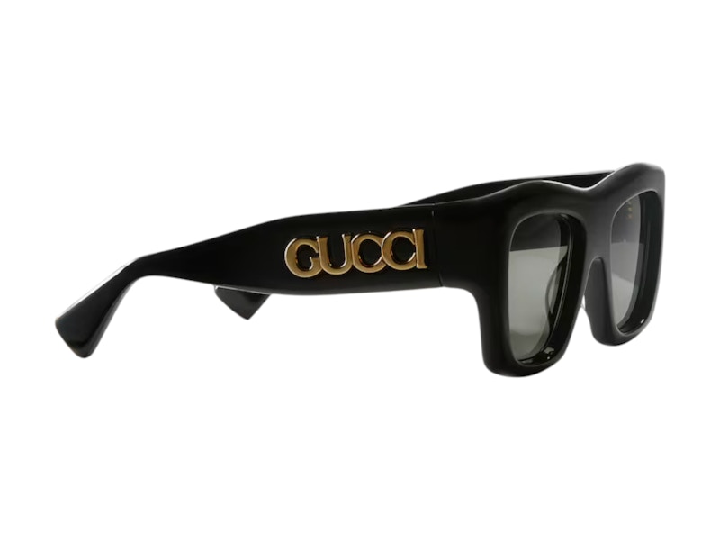 Pre-owned Gucci Square Sunglasses In Black Grey (gg1772s/001/52)